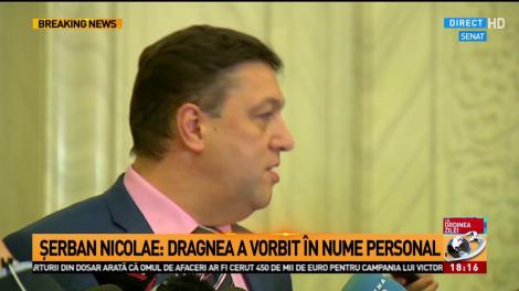 Scandal uriaş pe amendamentele la legea graţierii Şerban Nicolae: Dreptul la opinie este unul firesc mai ales în Parlament unde se propun dezbateri