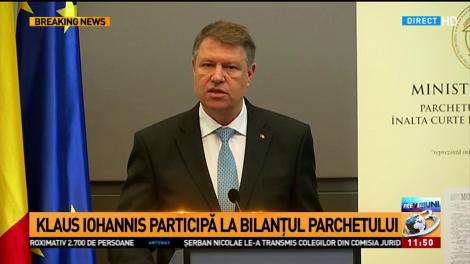 Klaus Iohannis: Atacurile la adresa procurorilor și judecătorilor sunt îngrijorătoare