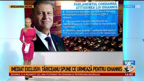 Parlamentul condamnă atitudinea lui Iohannis