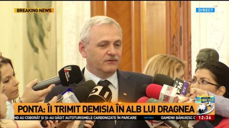 Dragnea: Dacă Ponta îmi trimite o demisie în alb, nu o voi activa. Nu îl dă nimeni afară