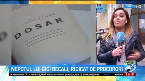 Nepotul lui Gigi Becali, ridicat de procurori