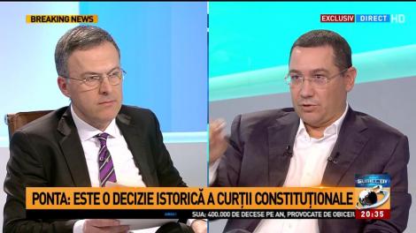 Ce s-a întâmplat în direct la emisiunea „Subiectiv”. Victor Ponta, luat prin surprindere