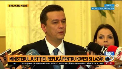 Sorin Grindeanu, despre discuția cu ministrul Justiției: Eu am dat mână liberă în aplicarea legii