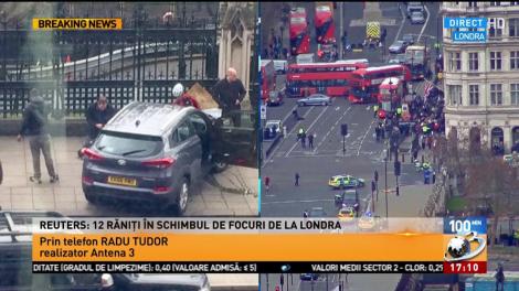 Schimb de focuri l&acirc;ngă Parlamentul Britanic