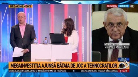 Ministrul Agriculturii  Petre Daea: Nu avem bani pentru această investiţie