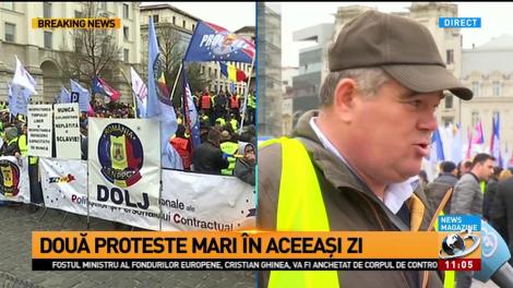 Miting de protest al poliţiştilor la Ministerul Afacerilor Interne, pentru majorarea salariilor
