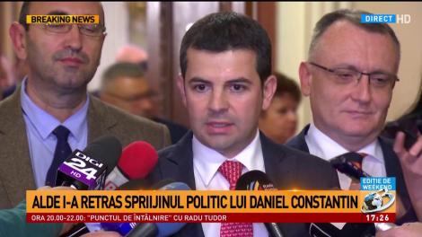 Daniel Constantin, prima reacție după ce a rămas fără sprijin politic în ALDE