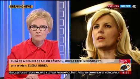 Elena Udrea: Părerea mea este că Florian Coldea a ales completul care l-a judecat pe Voiculescu
