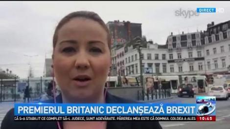 Premierul britanic declanșează Brexitul