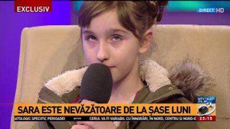 Sara, fetița de 10 ani care a impresionat România cu vocea sa, la Sinteza zilei