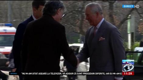 Prinţul Charles, în vizită la Teatrul Naţional Bucureşti