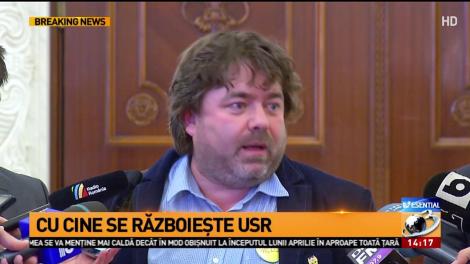 Scandal &icirc;n şedinţa conducerii Senatului. USR a părăsit şedinţa, acuz&acirc;nd că Şerban Nicolae l-a jignit pe Mihai Goţiu