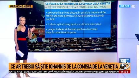 Ce ar trebui să ştie iohannis de la Comisia de la Veneţia