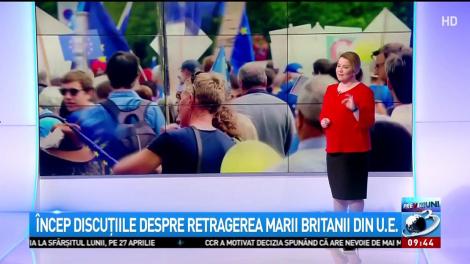 &Icirc;ncep discuțiile despre retragerea Marii Britanii din UE