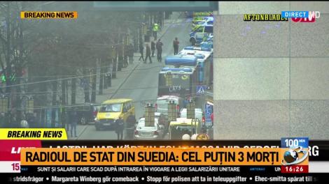 Primele imagini de la incidentul din Stockholm