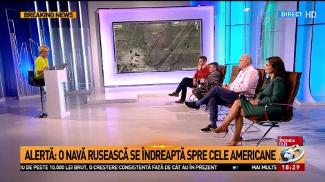 Alertă: O navă rusească se îndreaptă spre cele americane de pe care s-a lansat atacul din Siria