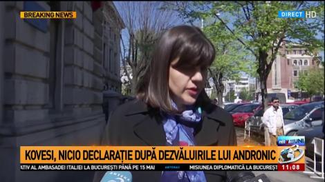 Kovesi, nicio declarație după dezvăluirile lui Dan Andronic