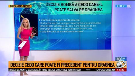 100 de minute: Decizie bomba a CEDO care-l poate salva pe Dragnea