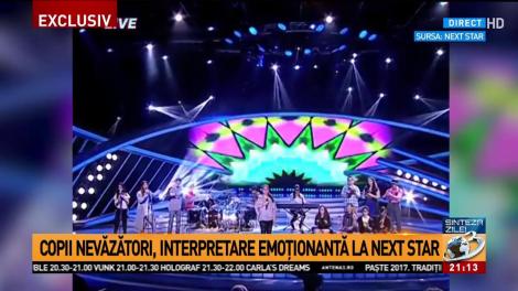 Copii nevăzători, interpretare emoționantă la Next Star