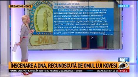 Înscenare a DNA, recunoscută de omul lui Kovesi