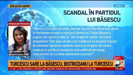 Gelu Vișan, despre scandalul din PMP: Turcescu trebuia să vorbească cu Băsescu, înainte să iasă public cu declarații