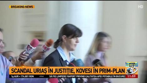 Kovesi a ignorat orice întrebare a jurnaliștilor azi