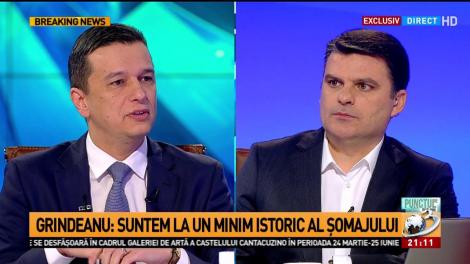 Sorin Grindeanu: Suntem la un minim istoric al șomajului
