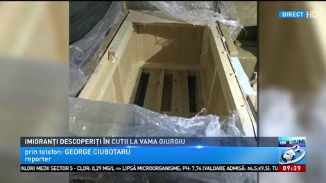 Imigranți descoperiți în cutii la vama Giurgiu