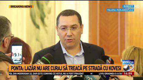Victor Ponta: &bdquo;Sebastian Ghiță s-a vrut prins. Este o farsă politică&rdquo;