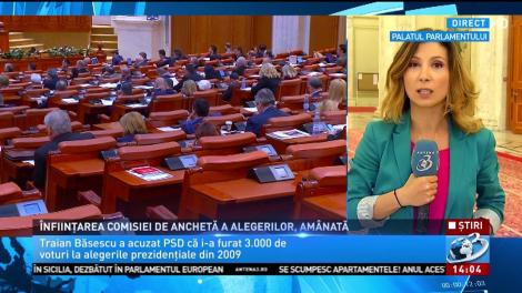 Înființarea comisiei de anchetă a alegerilor, amânată