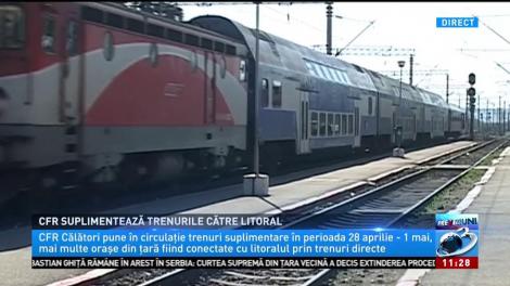 CFR suplimentează trenurile către litoral