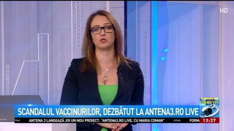 Scandalul vaccinurilor, dezbătut la Antena3.ro live
