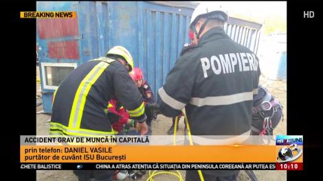 Accident grav de muncă în capitală