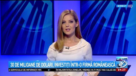 30 de milioane de dolari, investiți într-o firmă românească