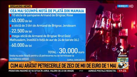 1 MAI cu petreceri de fițe și zeci de mii de euro. Care a fost cea mai scumpă notă de plată din Mamaia