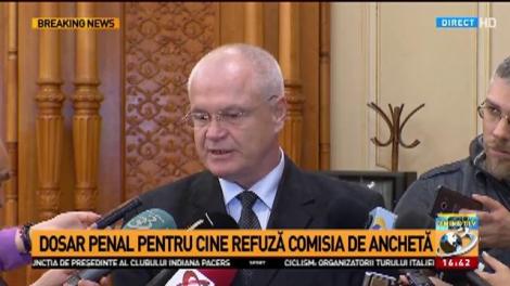 Dosar penal pentru cine refuză comisia de anchetă