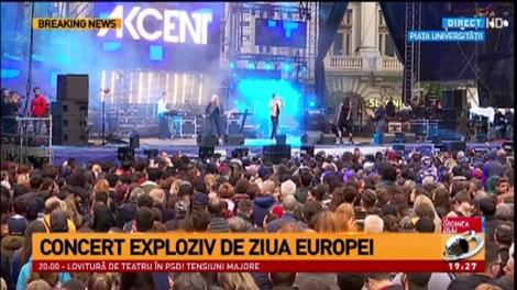 Concert exploziv de Ziua Europei în București