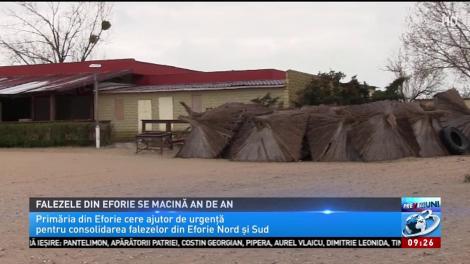 Falezele din Eforie se macină an de an