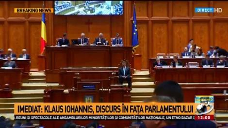 Klaus Iohannis a ajuns la Parlament, dar nu a fost întâmpinat de preşedinţii celor două camere