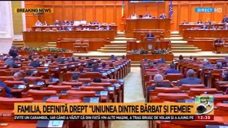 Deputații au luat decizia. În România căsătoria înseamnă uniunea dintre un bărbat și o femeie!