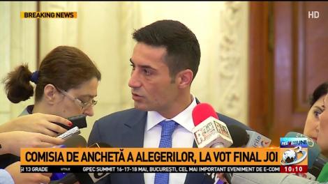 Claudiu Manda, declaraţii la Parlament despre comisia de anchetă a alegerilor din 2009
