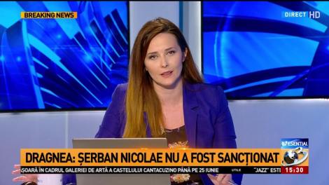Dragnea: Șerban Nicolae nu a fost sancționat