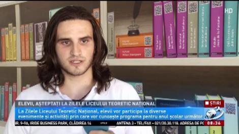 Elevii, așteptați la Zilele Liceului Teoretic Național