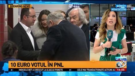 Taxă de președinte în PNL: 10 euro