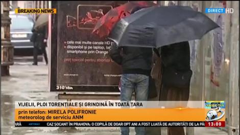 Informare meteo de vreme rea până duminică seară