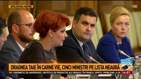 Cinci miniștri ai Guvernului Grindeanu, pe lista neagră a lui Liviu Dragnea