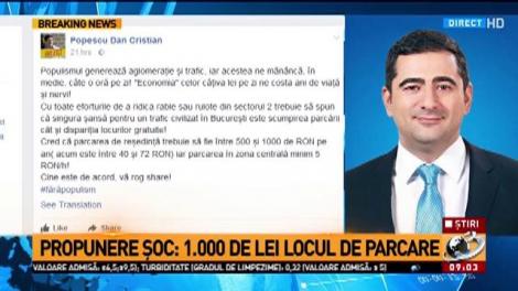 Vești nu tocmai bune pentru români! Parcarea de reședință ar putea ajunge la 1.000 de lei!