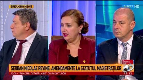 Şerban Nicolae revine cu amendamente la statutul magistraţilor