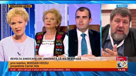 Revolta sindicatelor continuă. Bogdan Hossu şi Dumitru Coarnă explică ce nemulţumiri au