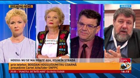 Revolta sindicatelor care ameninţă că ies în stradă. Ce spun preşedintele Cartel Allfa, Bogdan Hossu şi Liderul SNPPC Dumitru Coarnă